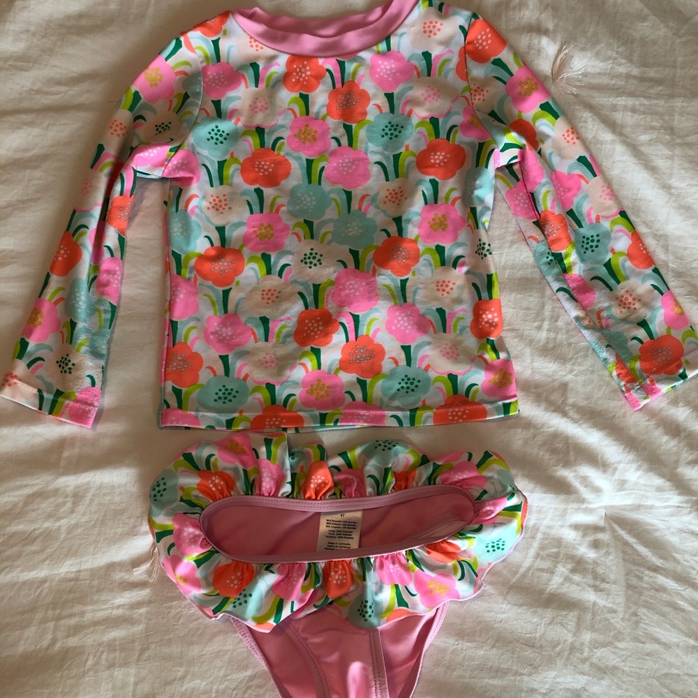 4t kids 2 piece bathing suit